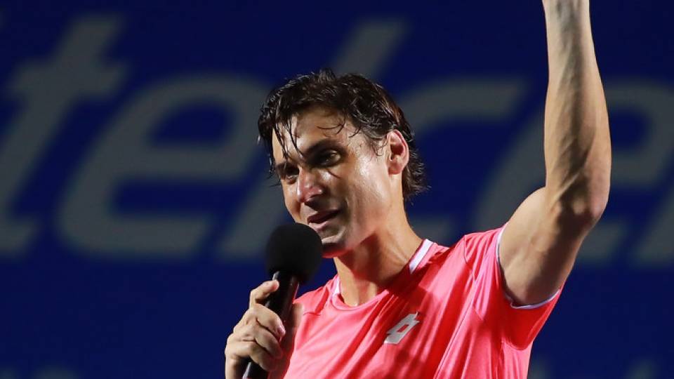 Homenaje a David Ferrer por su retirada, en el ATP de Acapulco 2019