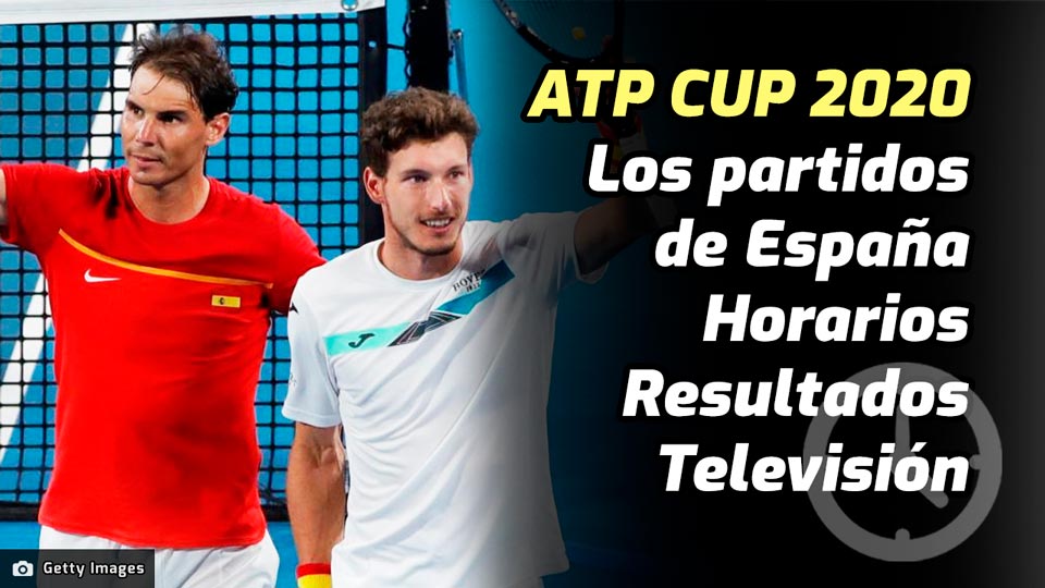 Los horarios y dnde ver los partidos de la Seleccin Espaola en la ATP Cup 2020