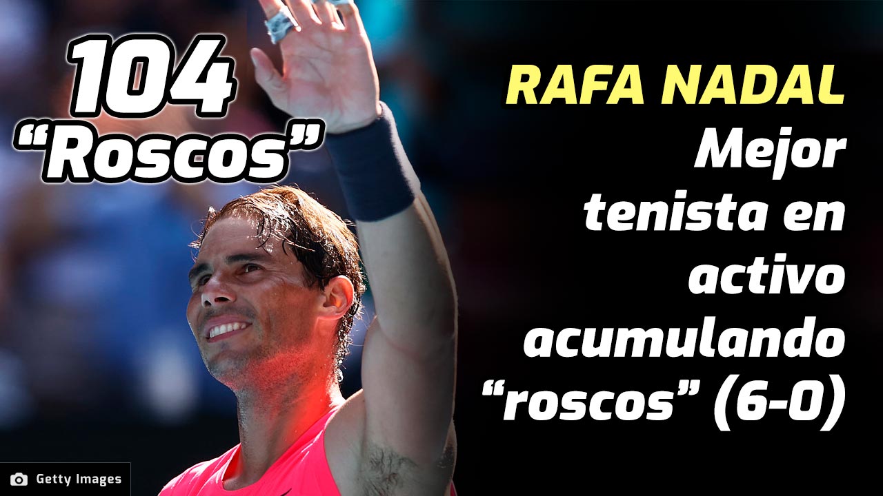 Rafa Nadal alcanzó los 104 roscos en el Open Australia 2020