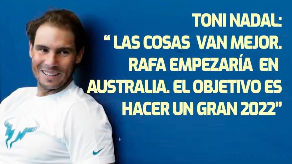 Rafa Nadal durante un entrenamiento en su Academia