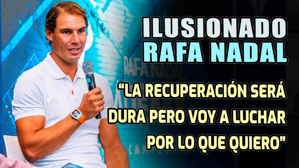 Rafael Nadal durante la presentacin del documental Rafa Nadal Academy, Construyendo Campeones