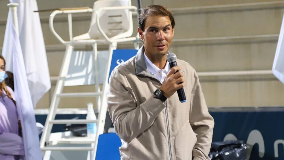 Rafa Nadal durante el pasado Torneo Nacional Ms que Tenis