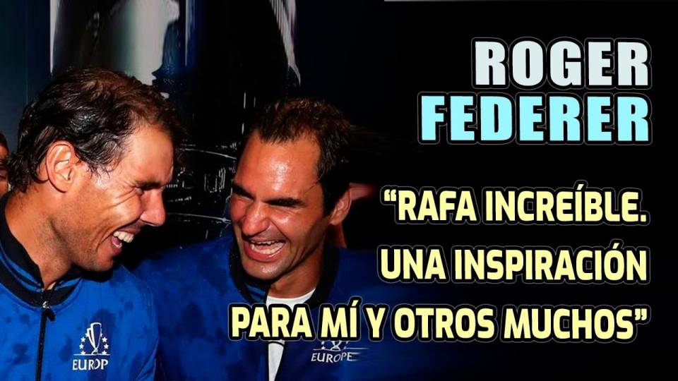 Nadal y Federer en una foto de archivo de la última Copa Laver