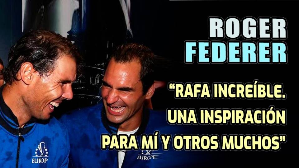 Nadal y Federer en una foto de archivo de la ltima Copa Laver