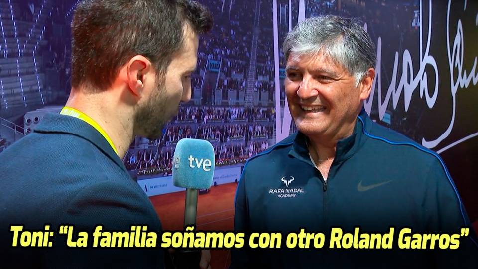 Toni Nadal entrevista en RTVE en el Mutua Madrid Open 2023