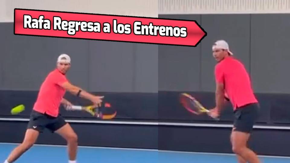 Entrenamiento de Rafa Nadal este mircoles 4 de octubre 2023