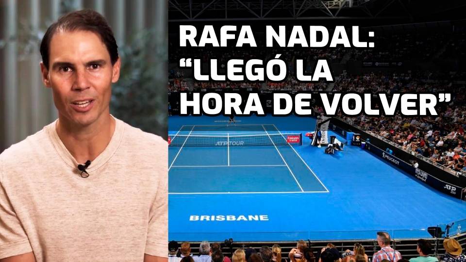 Rafa Nadal anuncia su regreso a la competición en el ATP Brisbane 2024