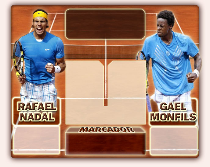 Nadal vs Monfils en Madrid 2010