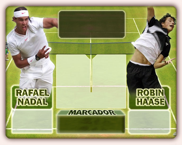 Nadal vs Haase en Wimbledon 2010