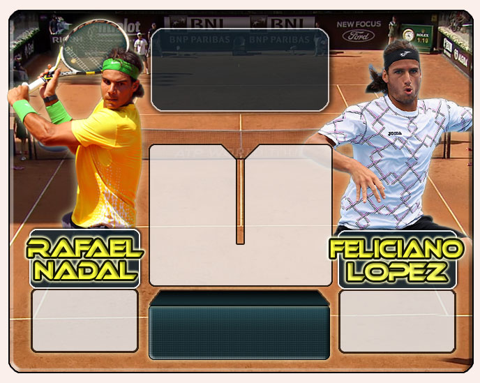 Nadal vs Lpez en Roma 2011