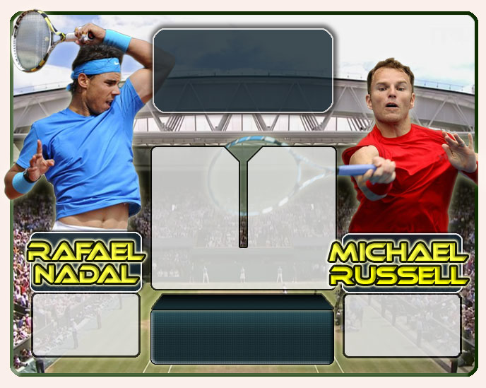 Nadal vs Russell en Wimbledon 2011