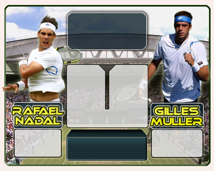 Nadal vs Muller en Wimbledon 2011
