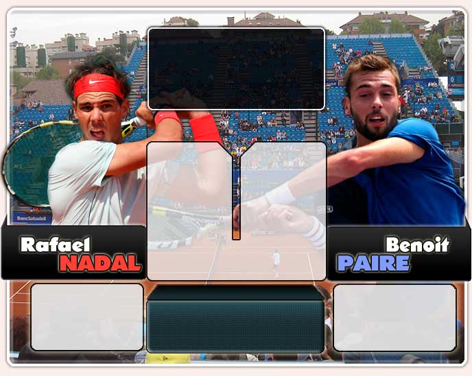 Nadal vs Paire en Barcelona 2013