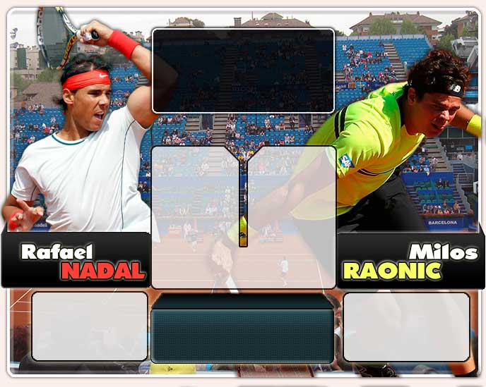 Nadal vs Raonic en Barcelona 2013