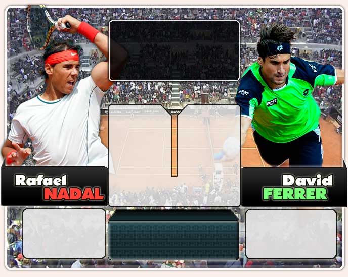 Nadal vs Ferrer en Roma 2013