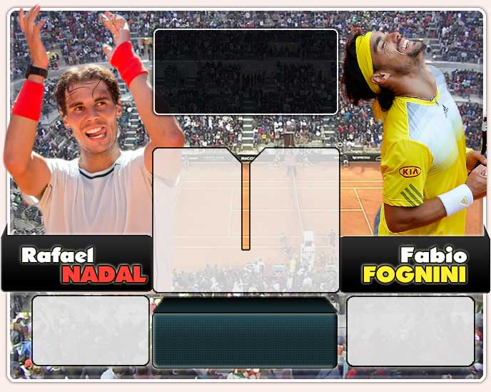 Nadal vs Fognini en Roma 2013