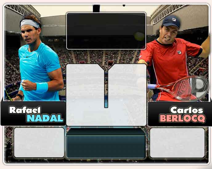Nadal vs Berlocq en Shanghai 2013