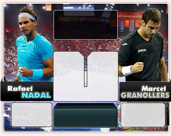 Nadal vs Granollers en Paris 2013