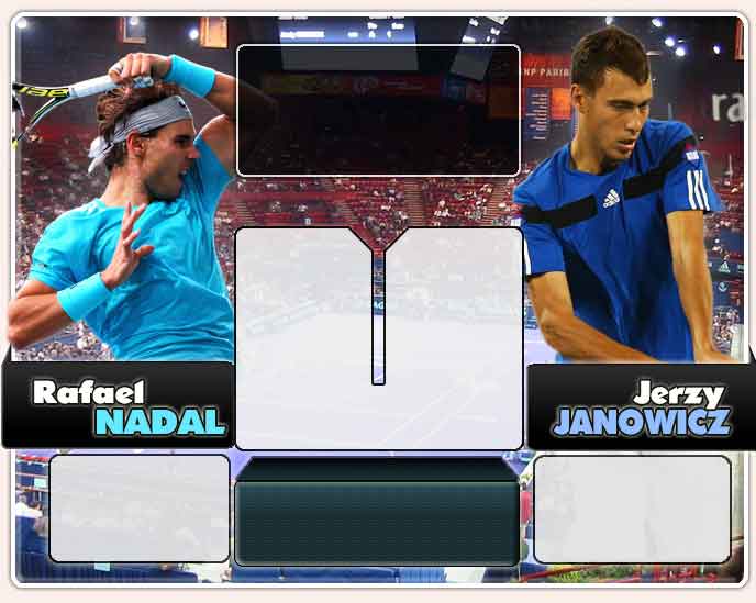 Nadal vs Janowicz en Paris 2013