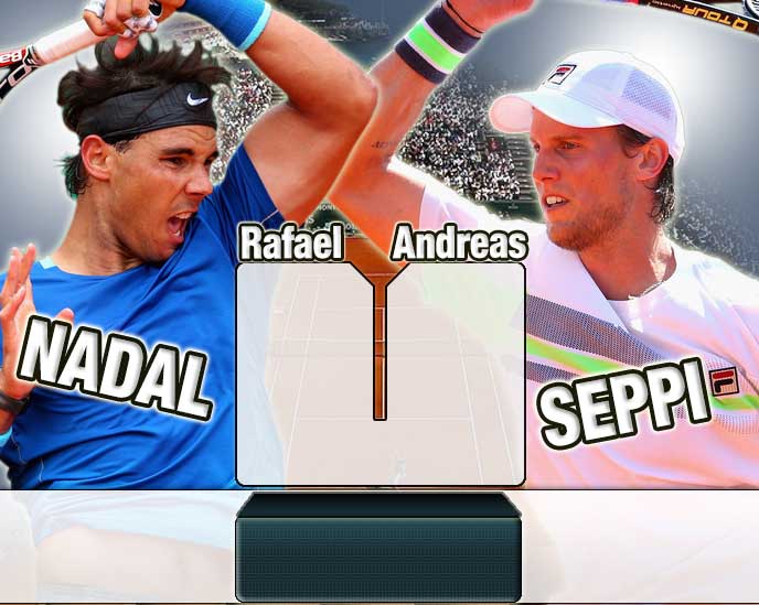 Nadal vs Seppi en Montecarlo 2014