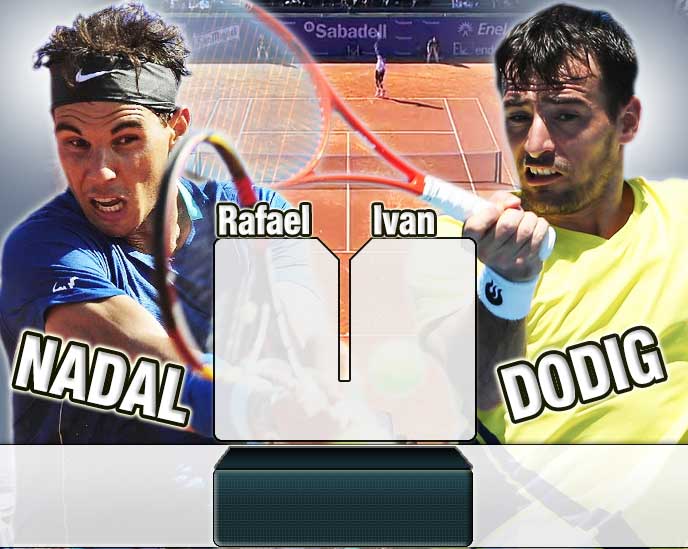 Nadal vs Dodig en Barcelona 2014