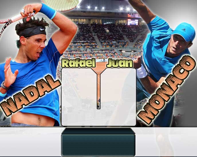 Nadal vs Mnaco en Madrid 2014