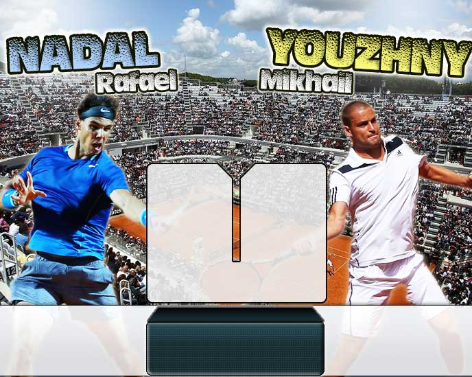 Nadal vs Youzhny en Roma 2014