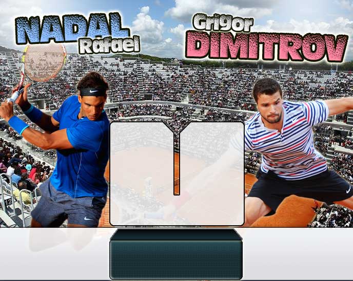 Nadal vs Dimitrov en Roma 2014