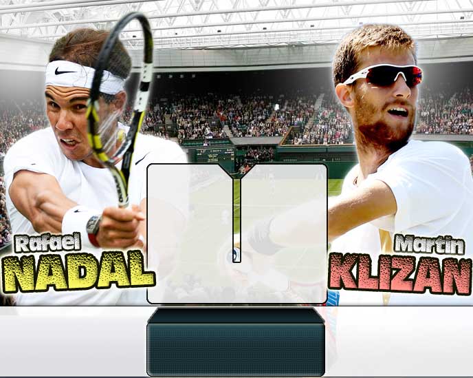 Nadal vs Klizan en Wimbledon 2014