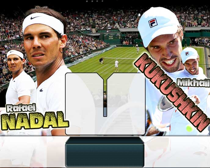 Nadal vs Kukushkin en Wimbledon 2014