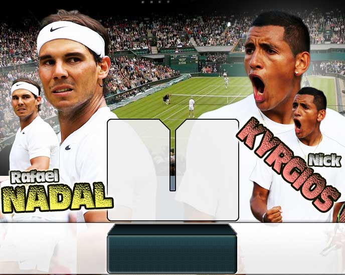 Nadal vs Kyrgios en Wimbledon 2014