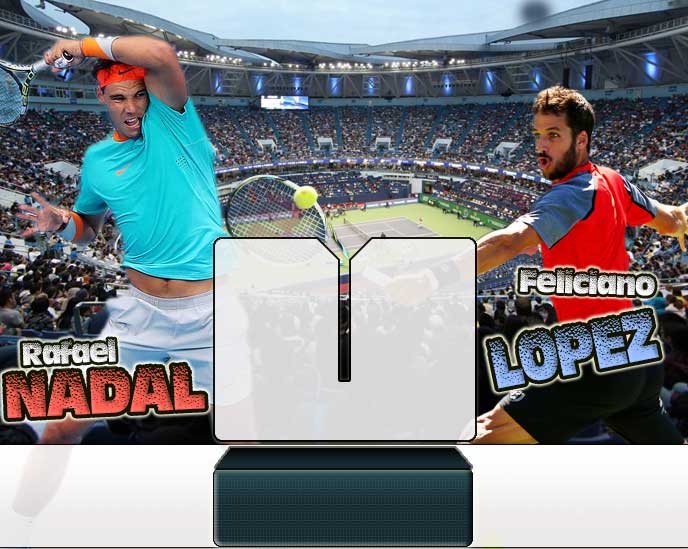 Nadal vs Lpez en Shanghai 2014