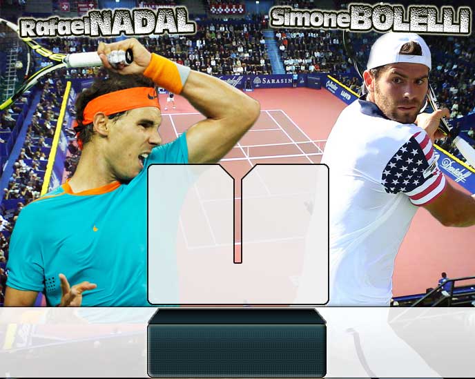 Nadal vs Bolelli en Basel 2014