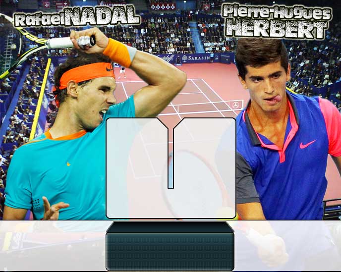 Nadal vs Herbert en Basel 2014