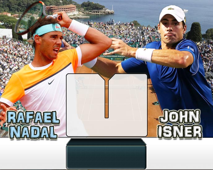 Nadal vs Isner en Montecarlo 2015
