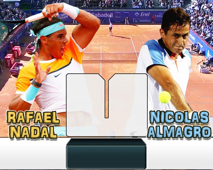 Nadal vs Almagro en Barcelona 2015