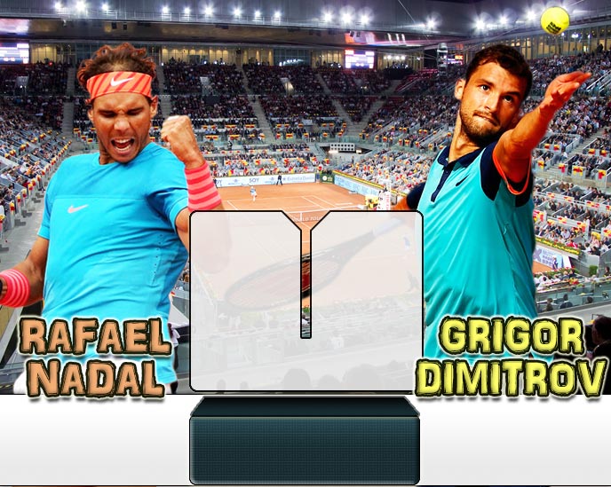 Nadal vs Dimitrov en Madrid 2015