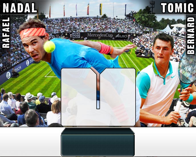 Nadal vs Tomic en Stuttgart 2015