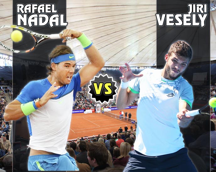 Nadal vs Vesely en Hamburgo 2015